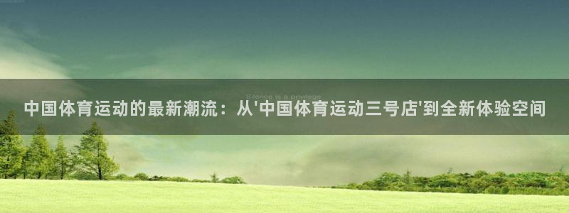 哈哈体育下载：中国体育运动的最新潮流：从\'中国体育运动三号店\'到全新体验空间